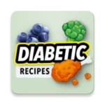 diabetic recipes android application logo